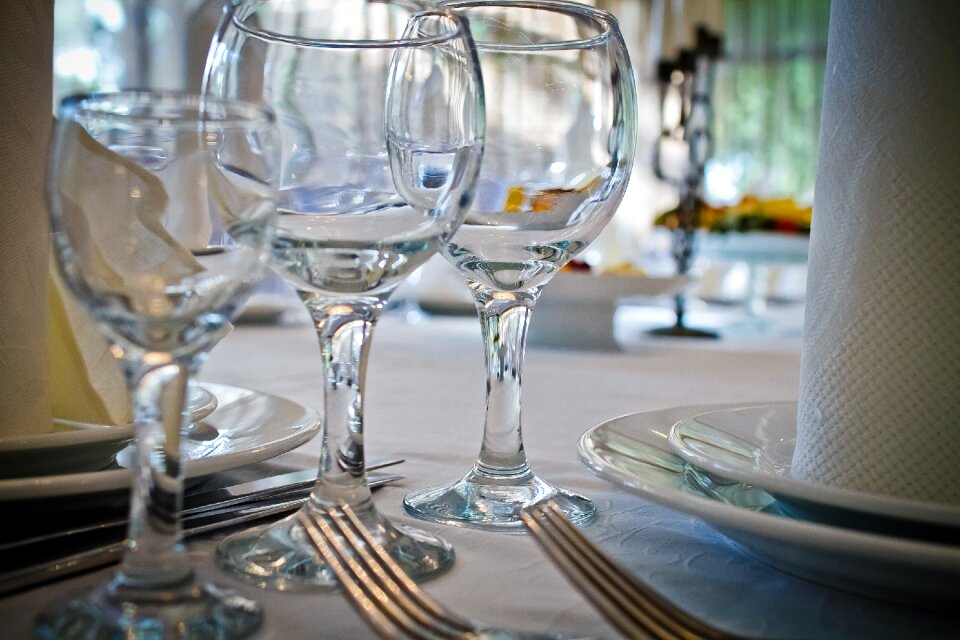 Wine glasses crystal wedding