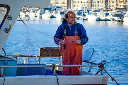 Fishing harbour sea