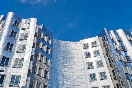 Skyscraper glass house