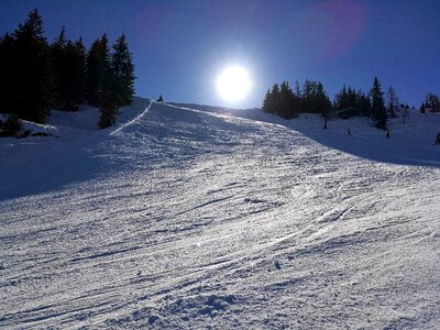 Winter sports snow skiing photo