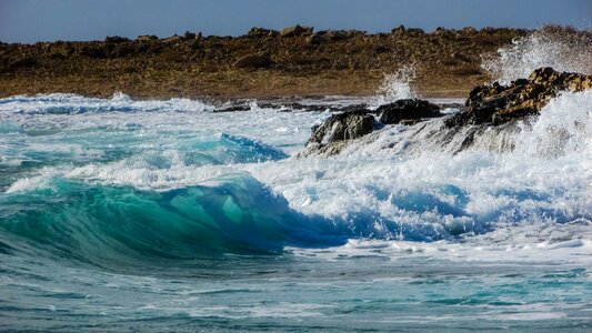 Spray sea water photo