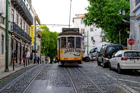 Tram road street photo