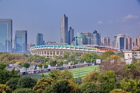China building skyscraper