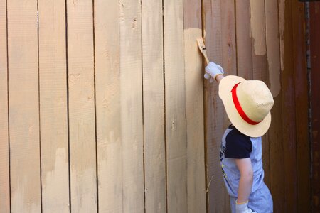 Fence brown painting brown paint