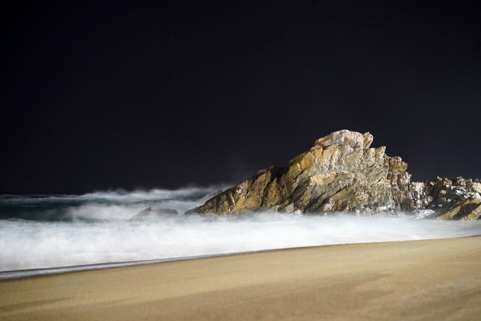 Landscape rock sea