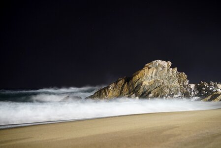 Landscape rock sea
