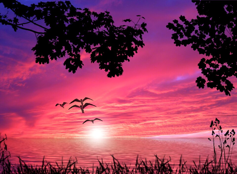 Sky abendstimmung sea