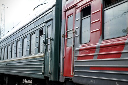 Train wagon trans-siberian railway photo