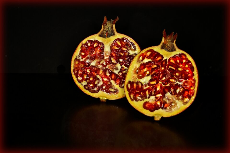 Red pomegranates healthy