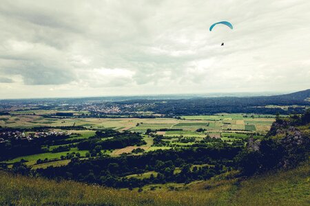 Sky paraglider freedom