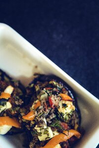 Lamb hack minced meat scalloped
