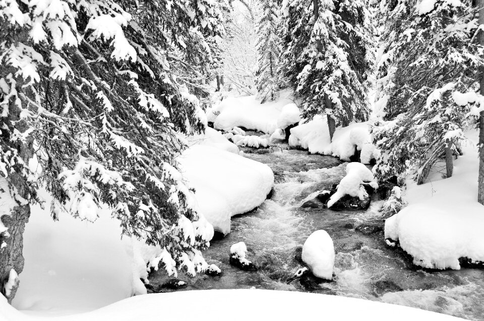 Winter landscape mountain ski