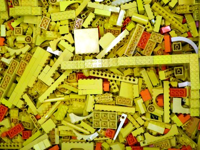 Assemble construction toys plastic