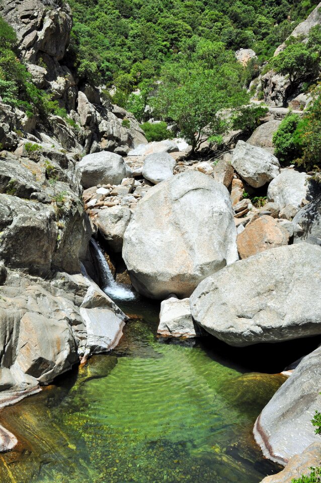 Nature water courses cascade