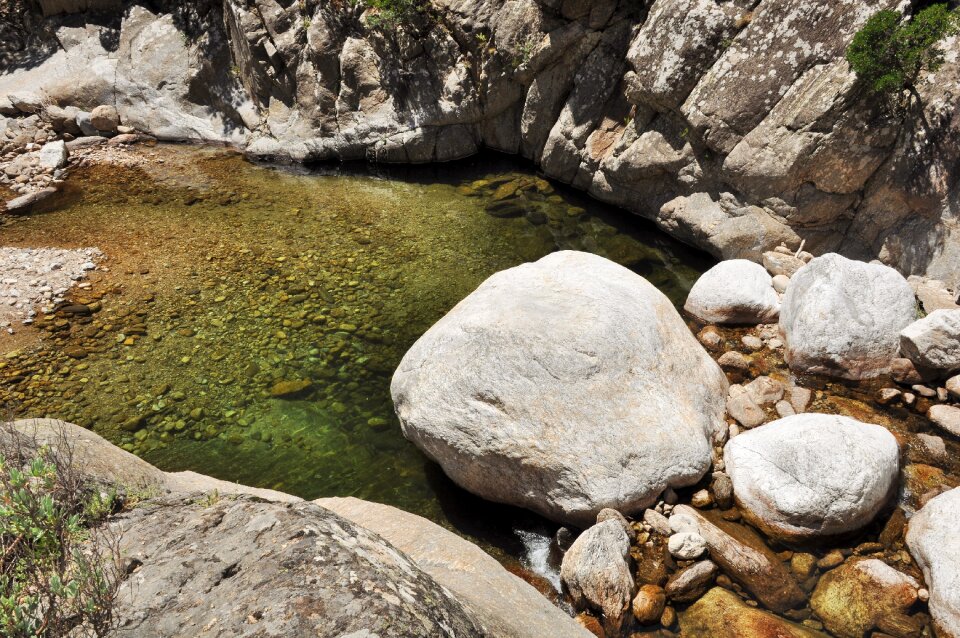 Nature water courses cascade