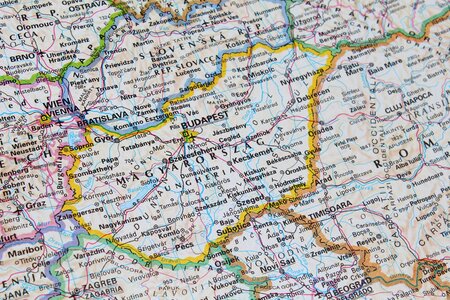 Budapest map geography