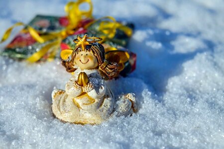 Sitting snow cold