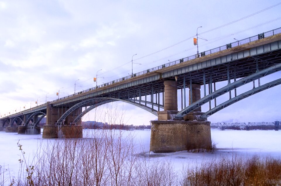 Winter river landscape