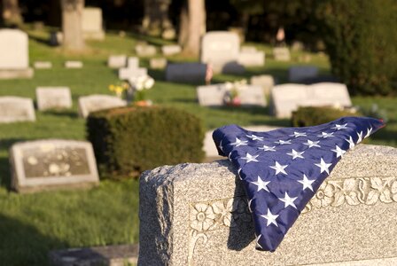 Memorial military grave photo