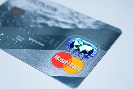 Electronic payment credit card mastercard