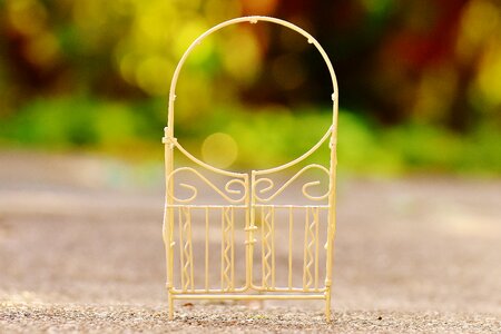 Goal garden gate background
