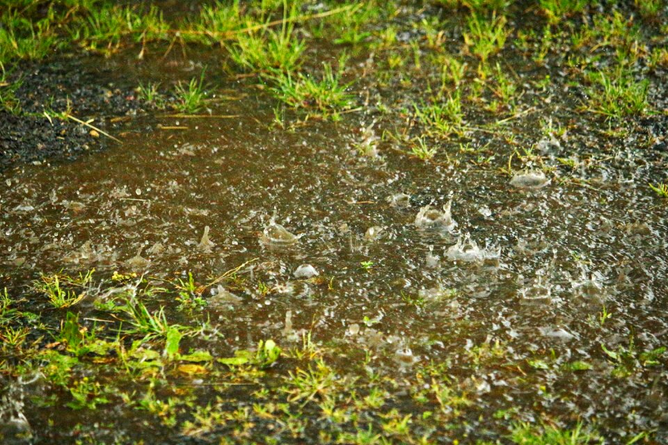 Water raindrop storm