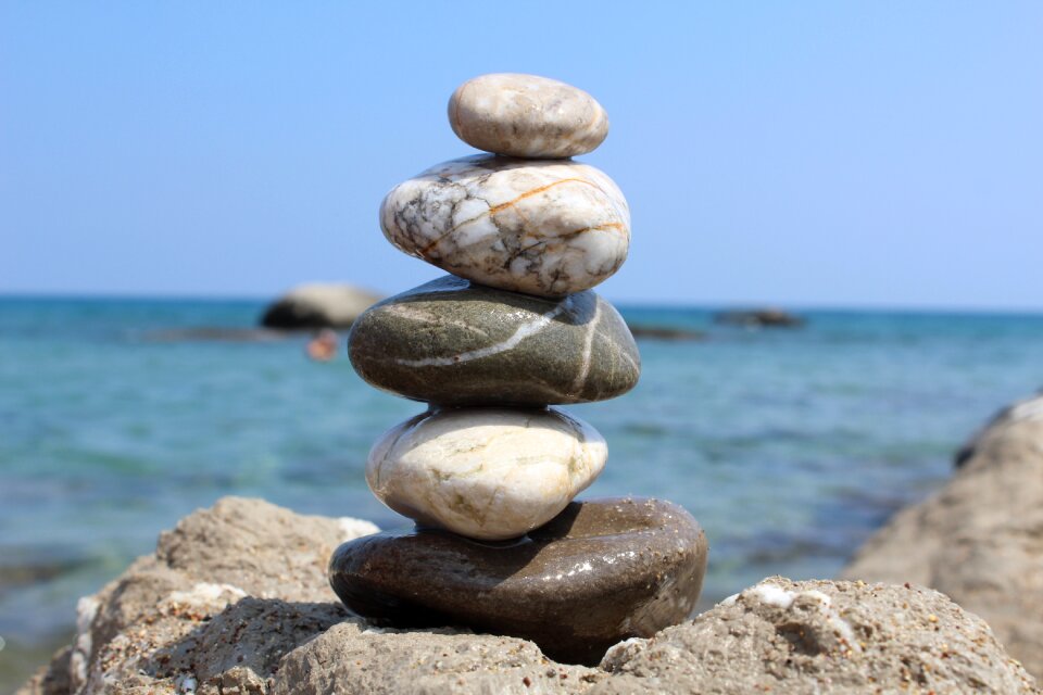 Summer sun pebbles