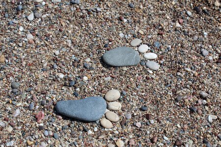 Summer sun pebbles