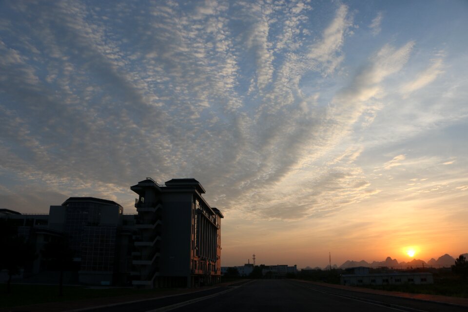 Sunset road building