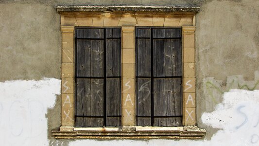 Aged weathered village photo