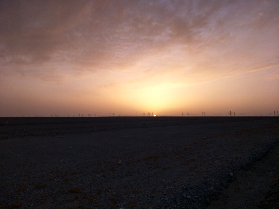 Sunset horizon wilderness