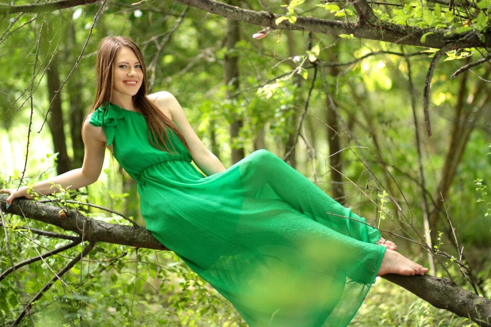 Forest beauty sensuality