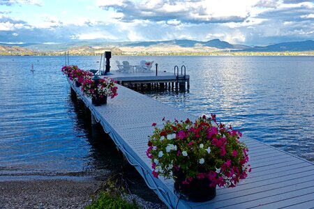 Tranquil water lake okanagan
