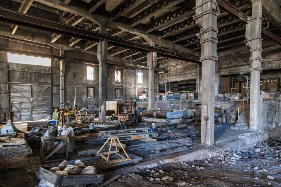 Ruin building abandoned