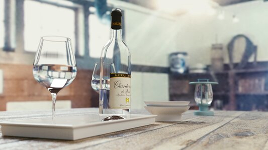 Drink liquid wine bottle
