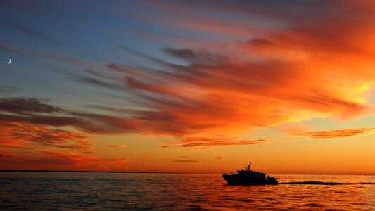 Latvia ship orange photo