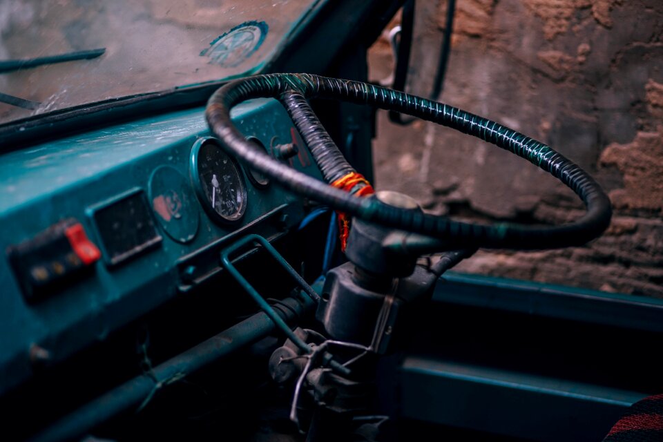 Ancient antique auto