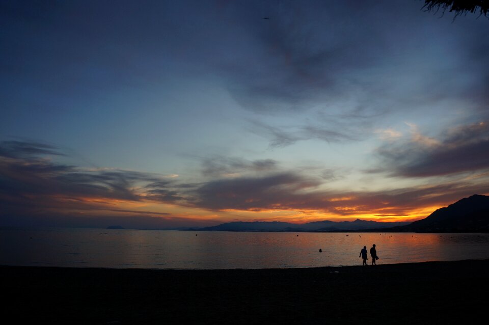 Sunset beach summer