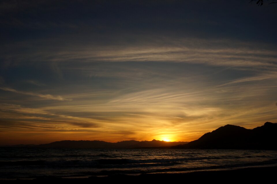 Sunset beach summer