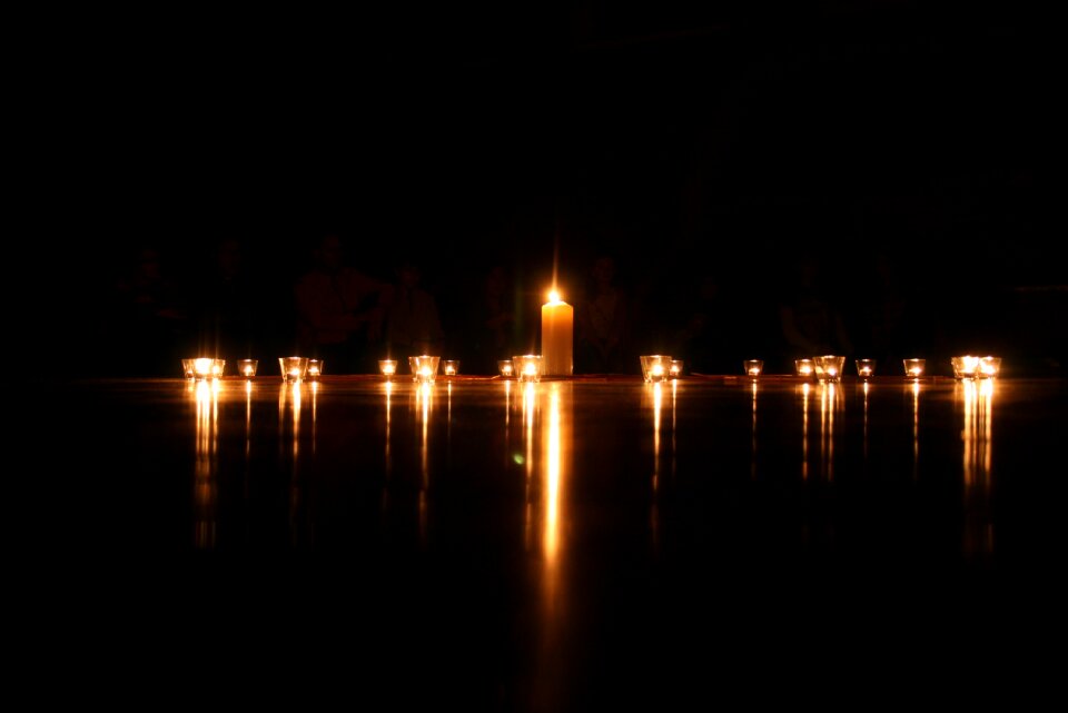 Flame christmas night