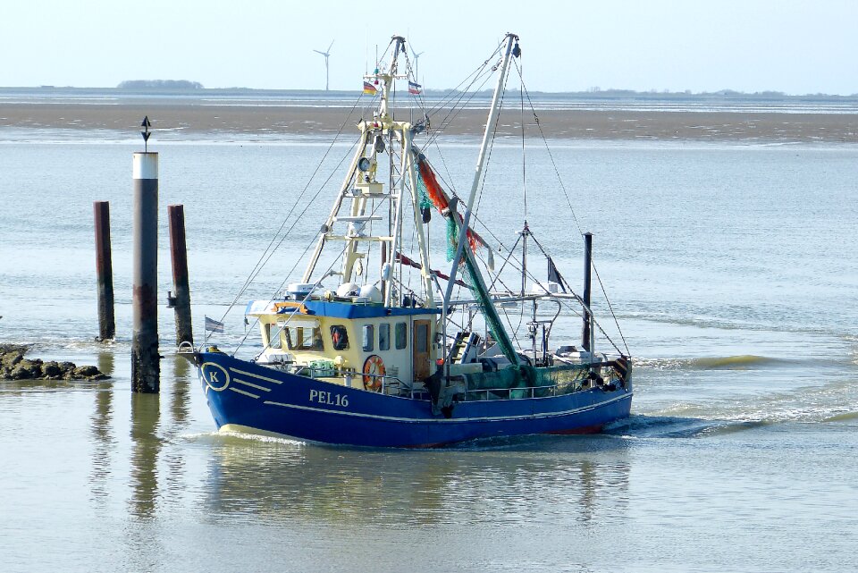 Fisherman shrimp sea