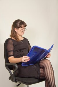Sitting in the chair office