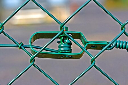 Fence green braid photo