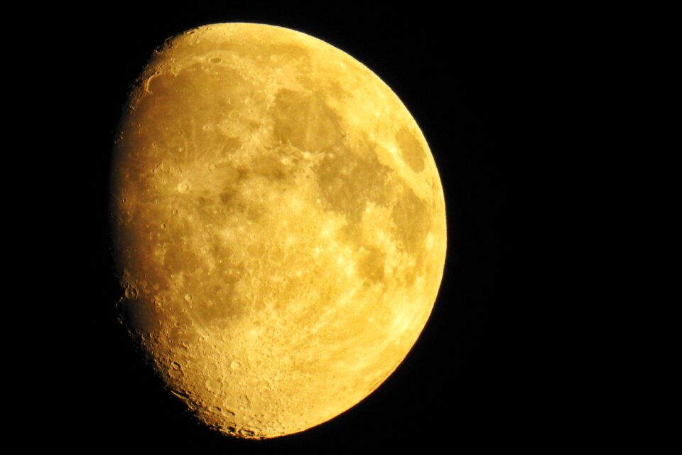 Moonlight satellite night photograph
