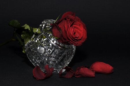 Crystal basket crystal glass