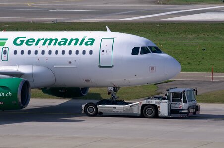Jet passenger aircraft airport
