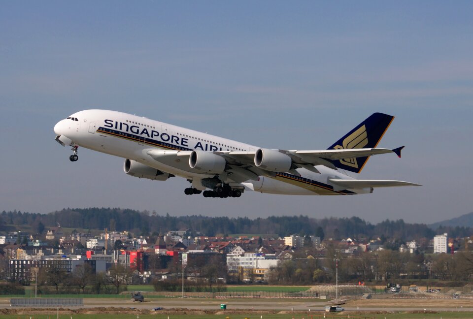 Jet passenger aircraft airport