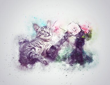 Cute art abstract