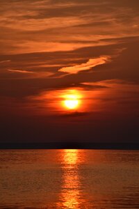 Croatia sea sunset photo
