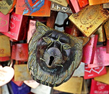 Hohenzollern bridge bridge padlocks